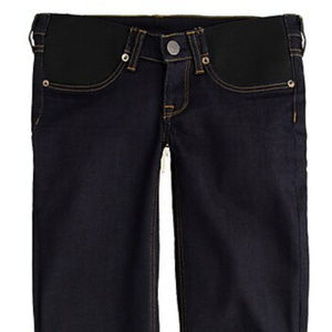 Stretch maternity matchstick jean in dark rinse